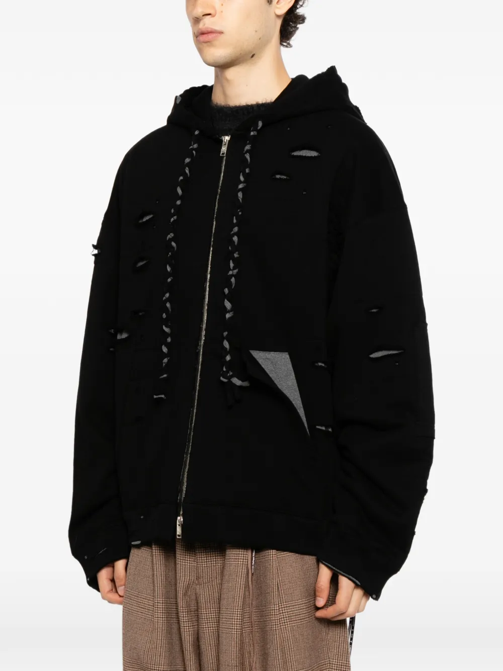Mastermind Japan Hoodie met rits Zwart