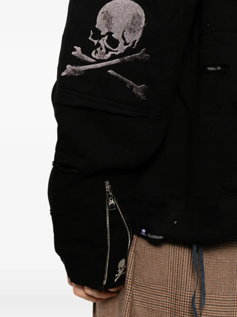 Mastermind Japan Hoodie met rits Zwart