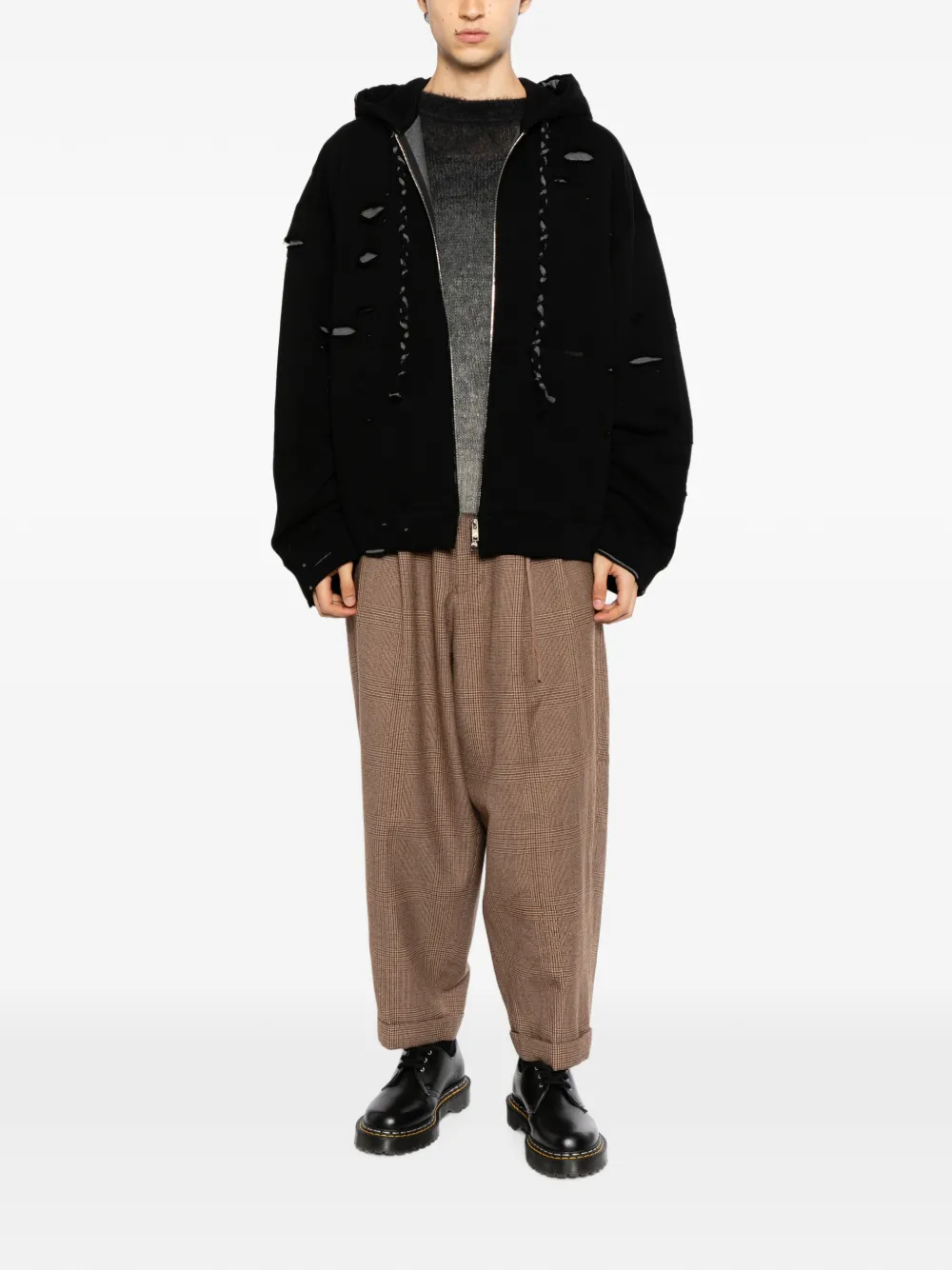 Mastermind Japan Hoodie met rits Zwart