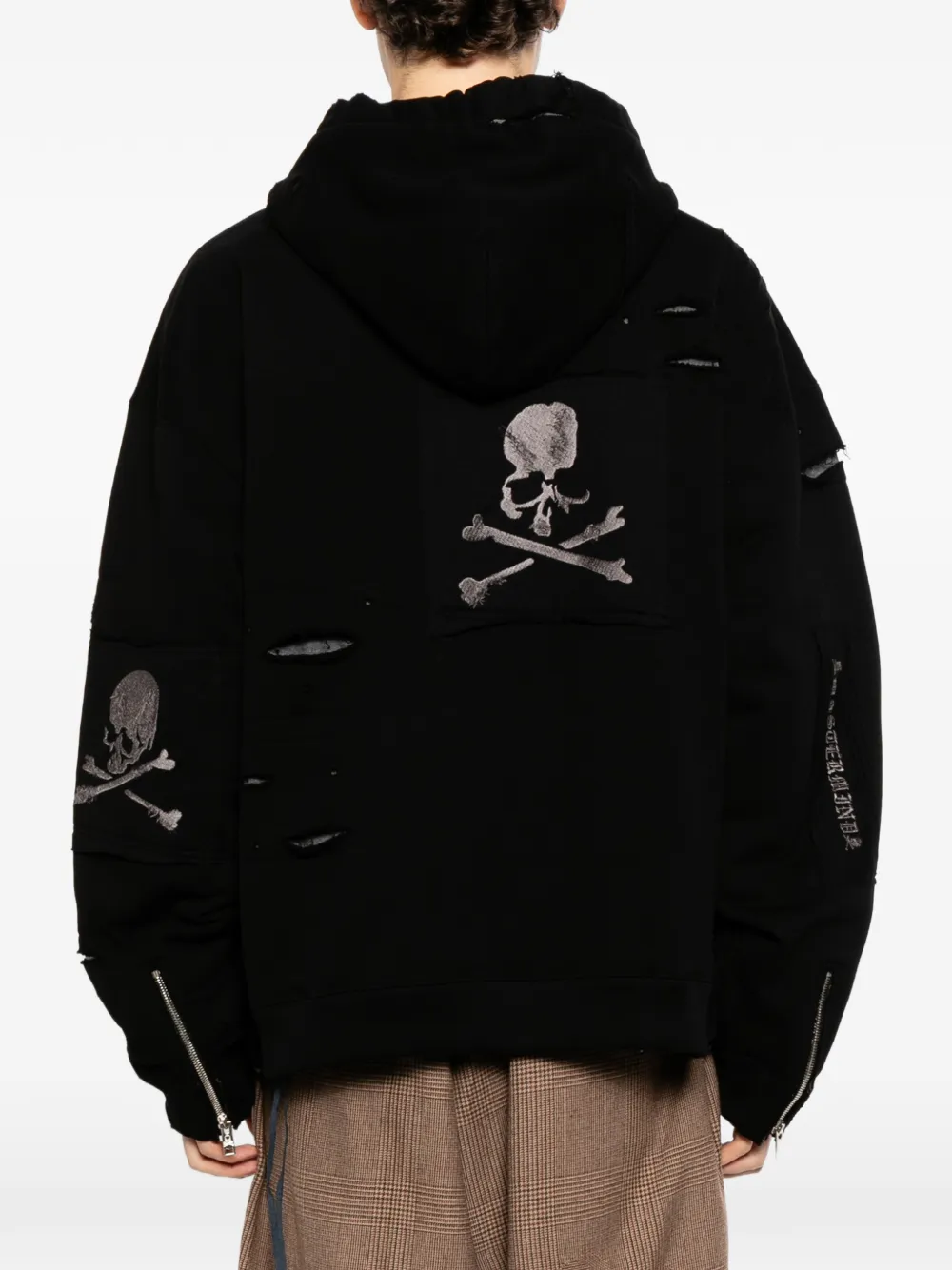 Mastermind Japan Hoodie met rits Zwart