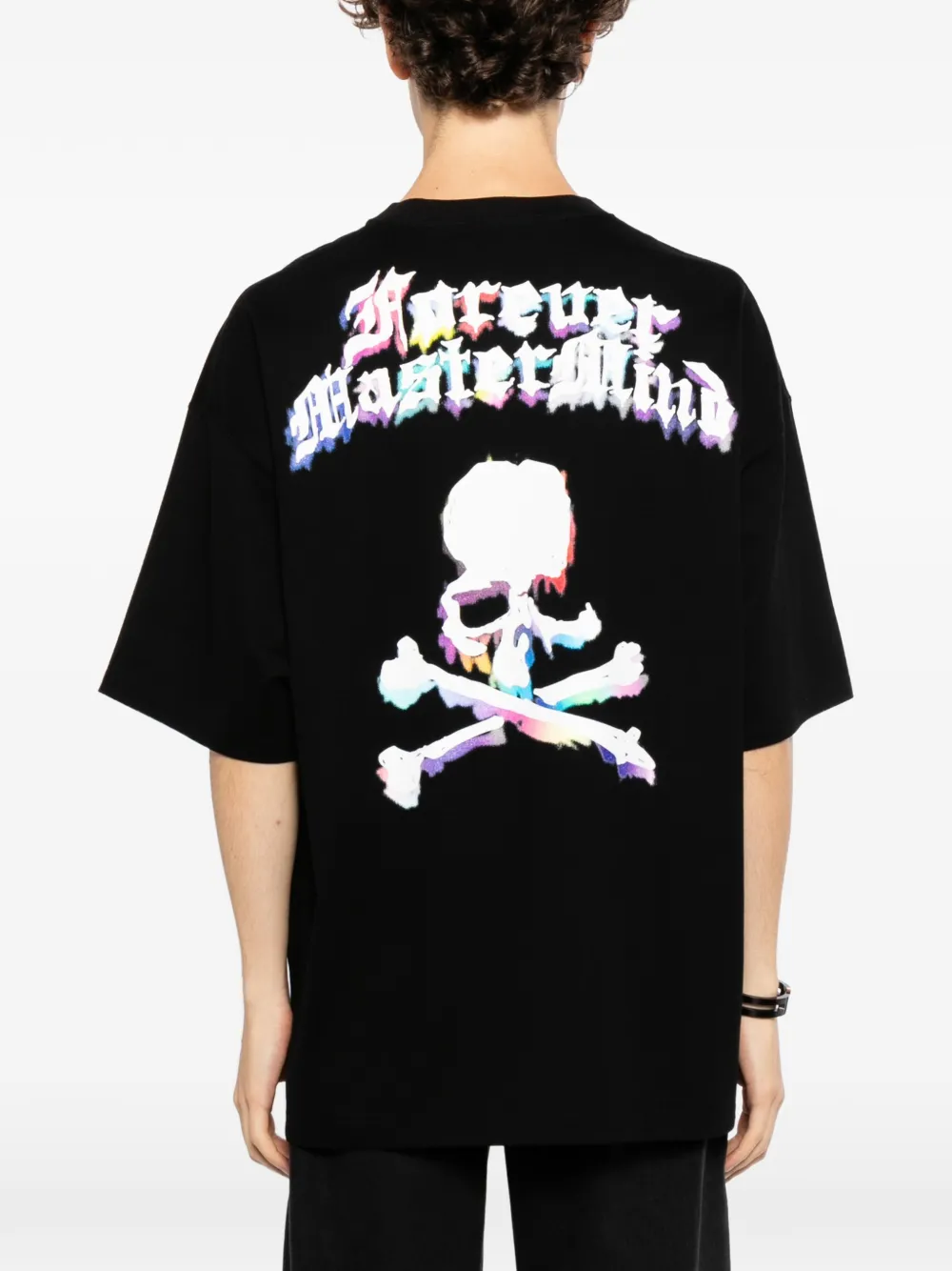 Mastermind Japan T-shirt met doodskopprint Zwart
