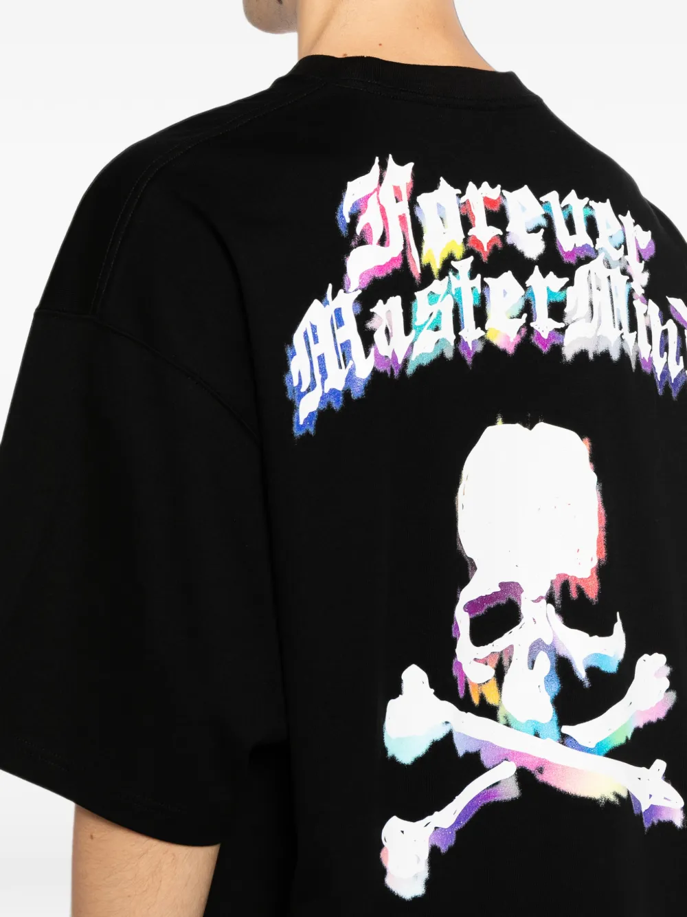 Mastermind Japan T-shirt met doodskopprint Zwart
