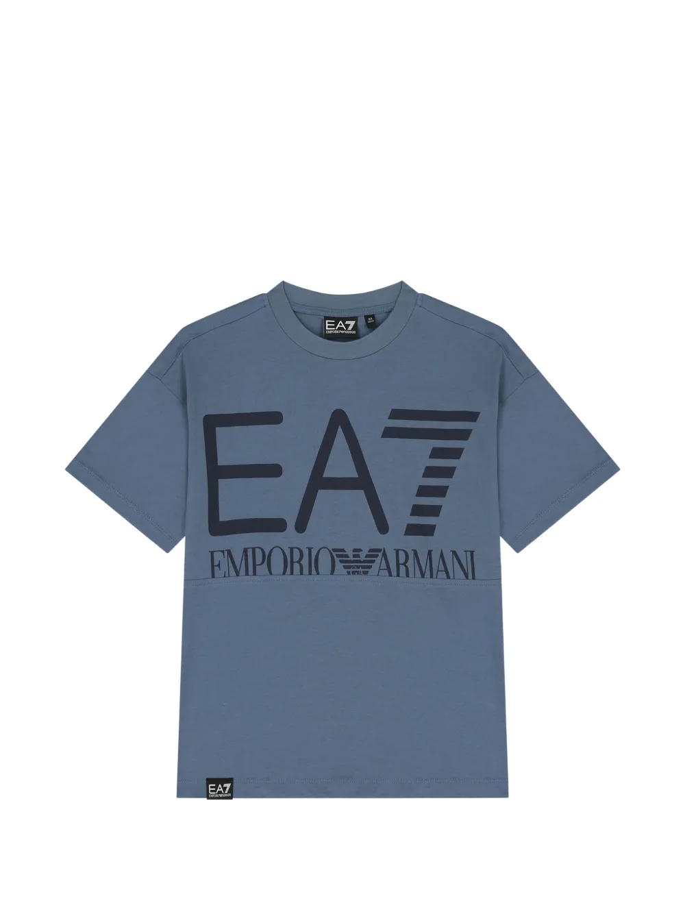 Ea7 Emporio Armani logo-print T-shirt - Blu
