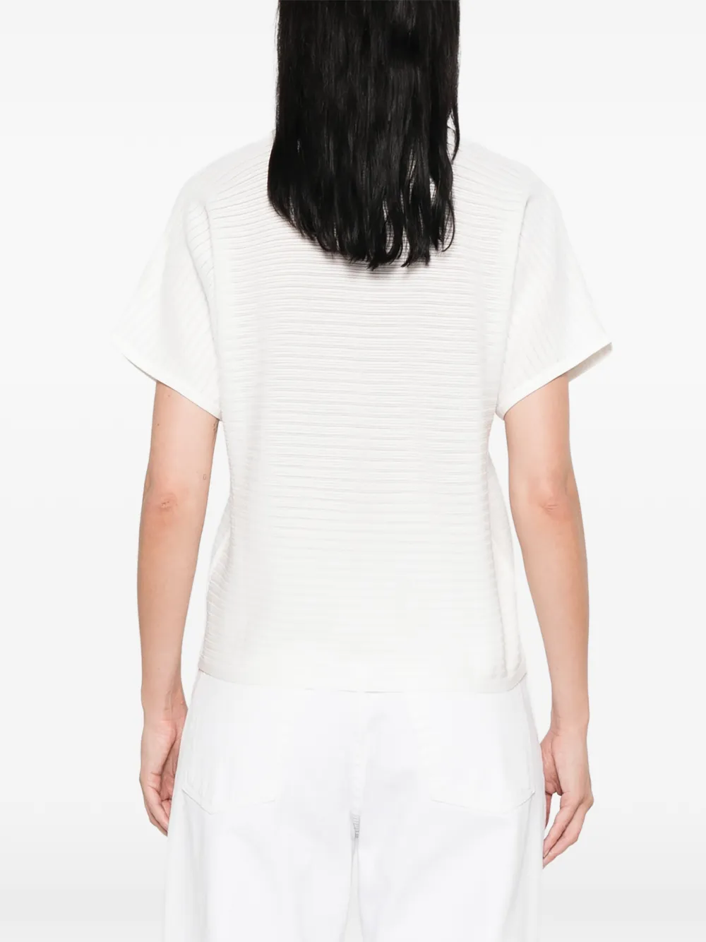 Emporio Armani contrast-trim polo shirt Wit