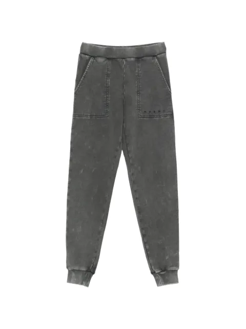 Marni Kids acid-wash logo-print track pants