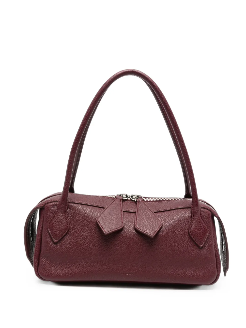 MINOBOSSI grained-leather shoulder bag - Rosso