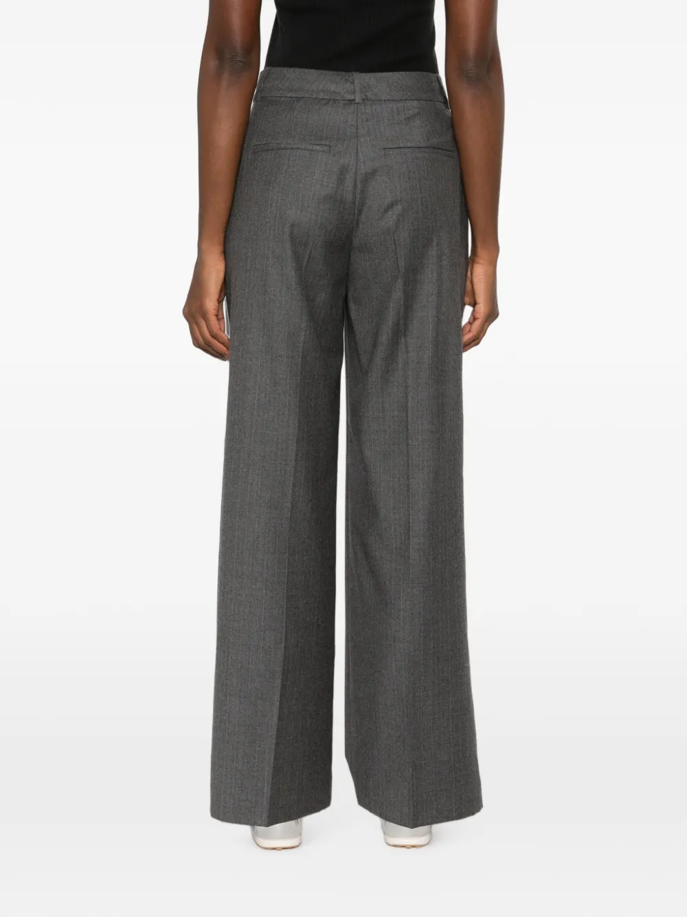 Peserico Pantalon met krijtstreep Grijs
