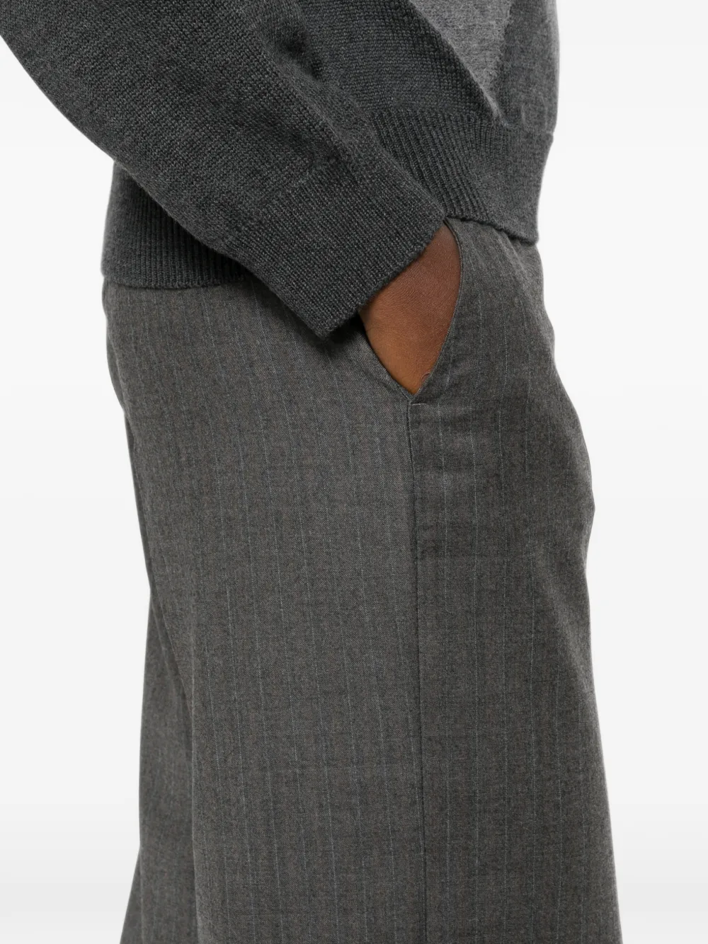 Peserico Pantalon met krijtstreep Grijs