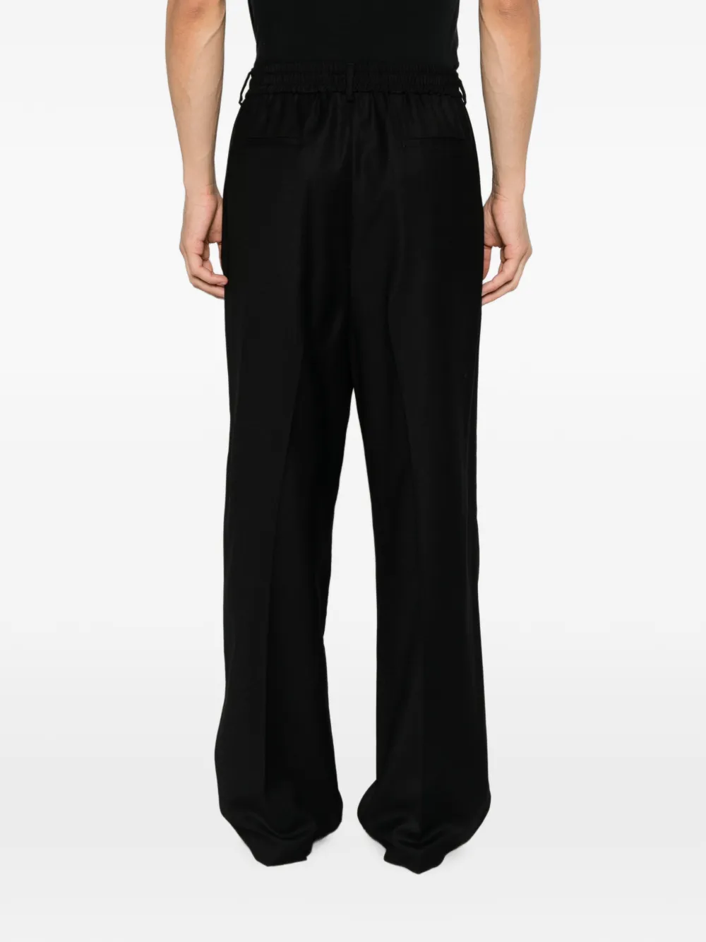 Barena Broek met trekkoordtaille Zwart