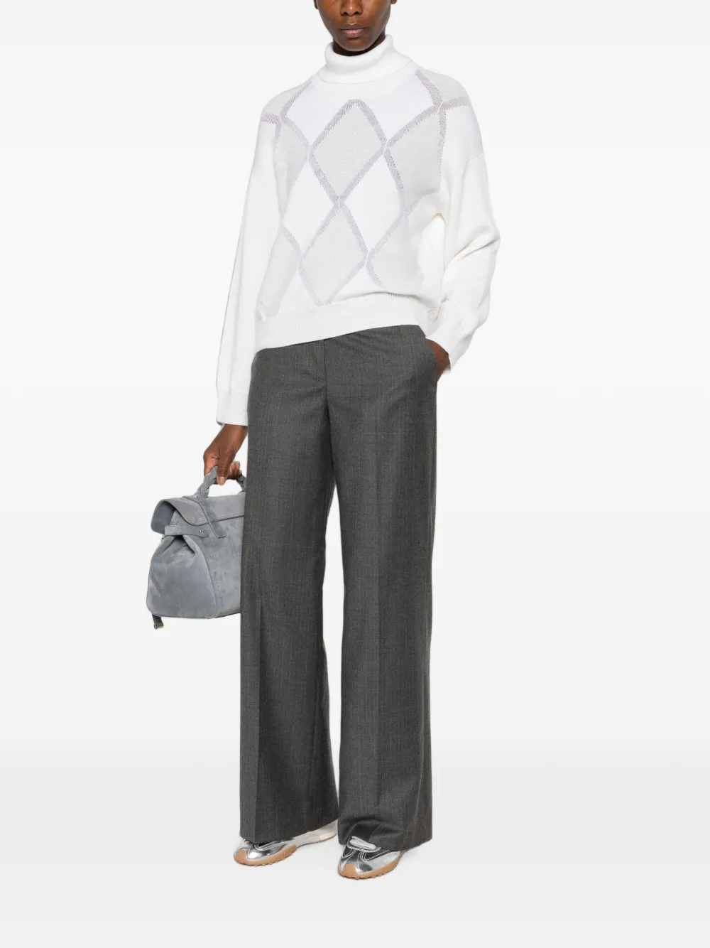 Peserico Coltrui met argyle-patroon Wit