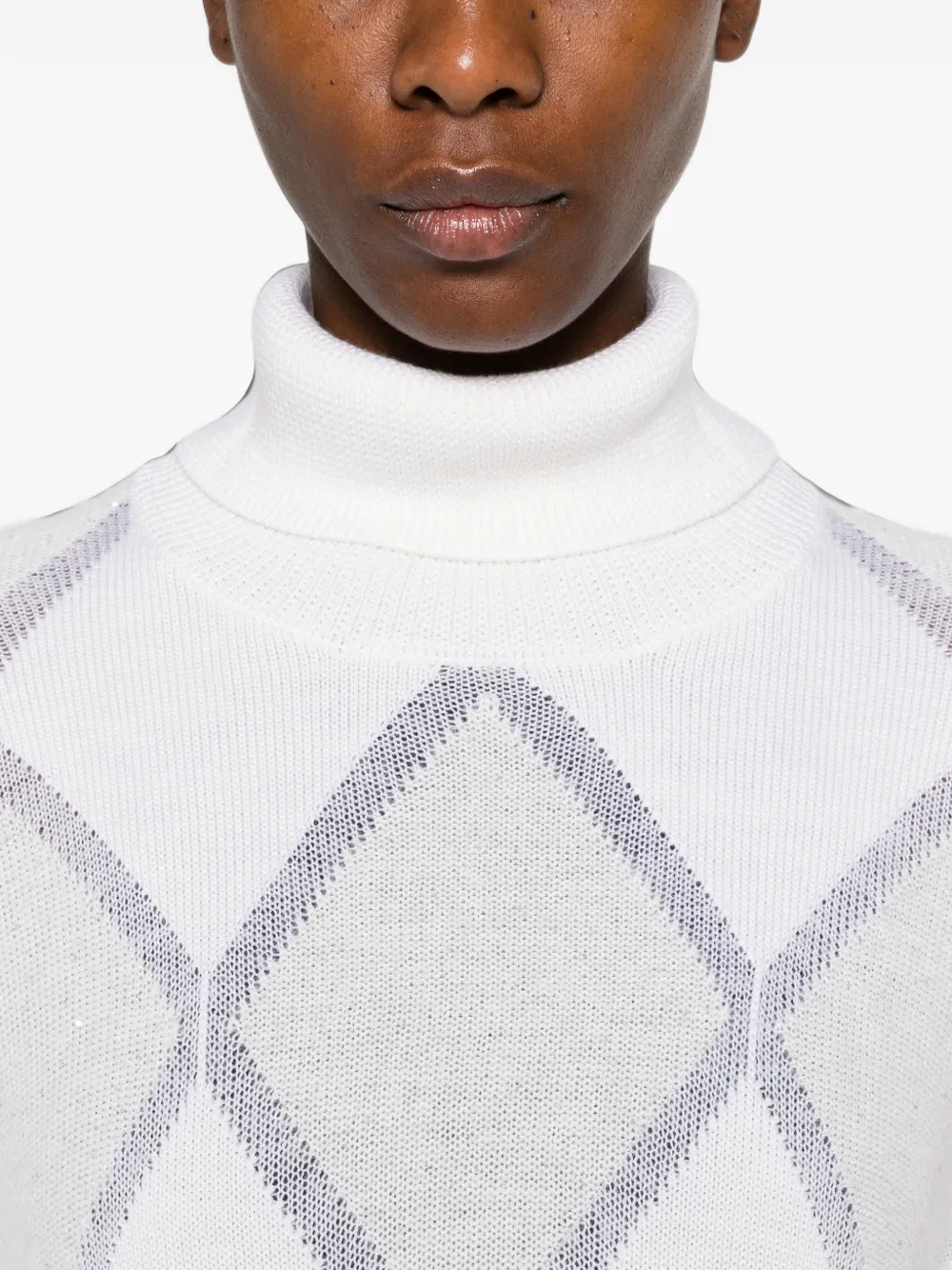 Peserico Coltrui met argyle-patroon Wit
