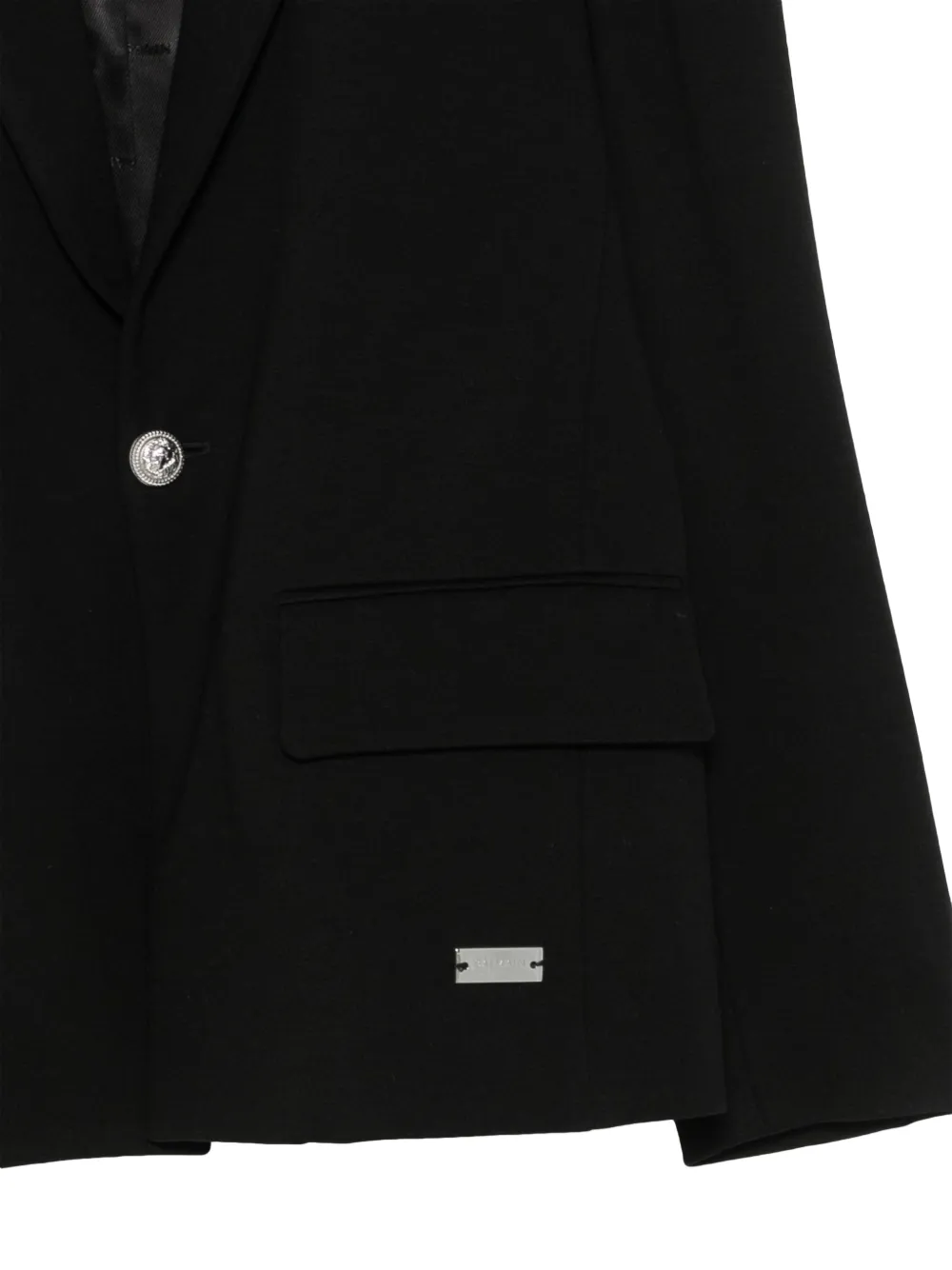 Balmain Kids Blazer met logoplakkaat Zwart