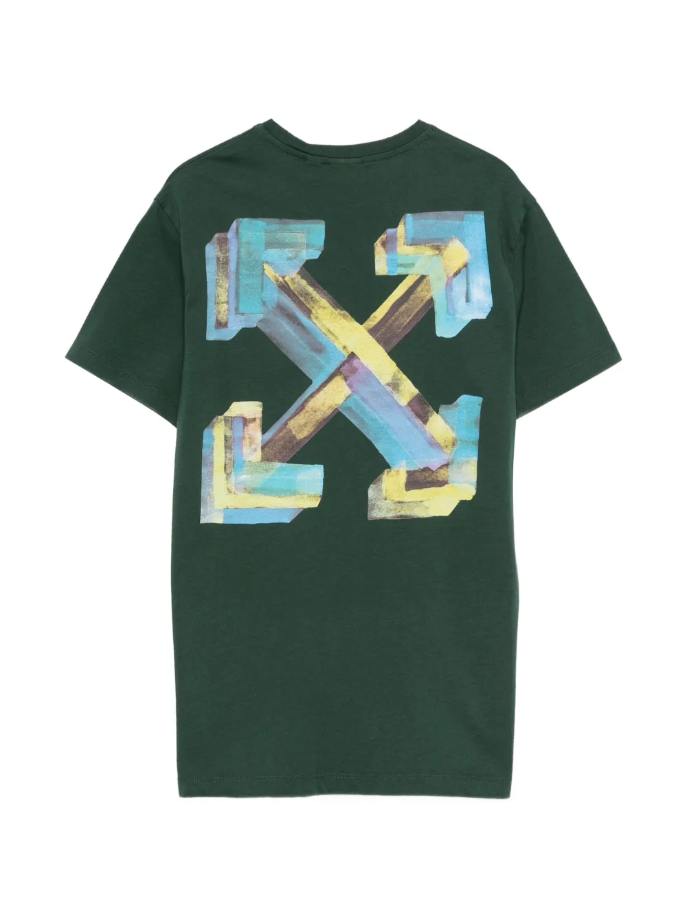 Off-White Kids Arrows-print T-shirt Groen