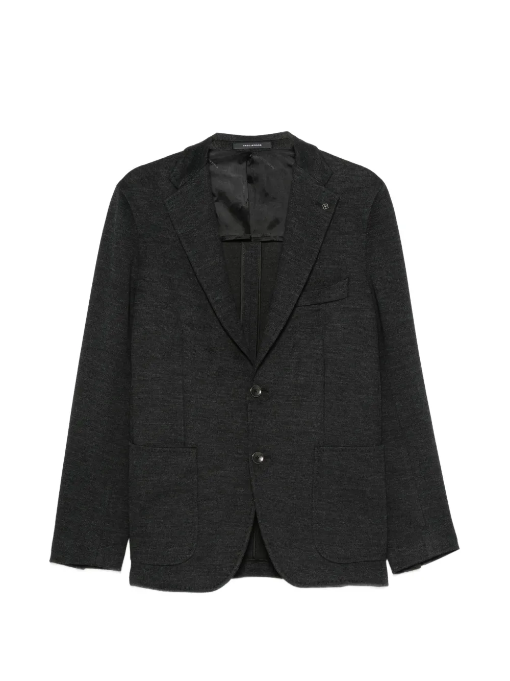 Tagliatore notched-lapel single-breasted blazer - Grigio
