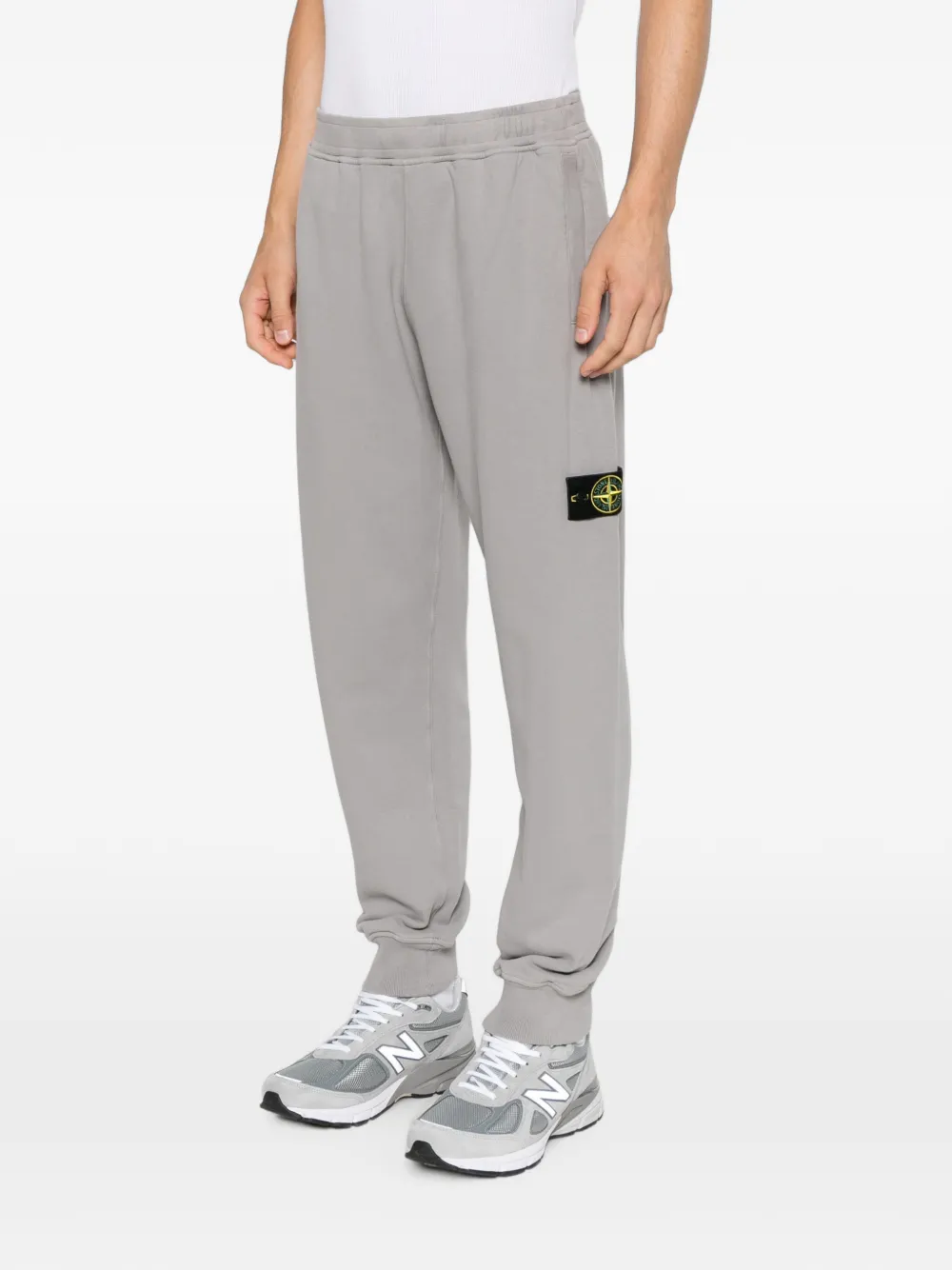 Stone Island Trainingsbroek met logopatch Grijs