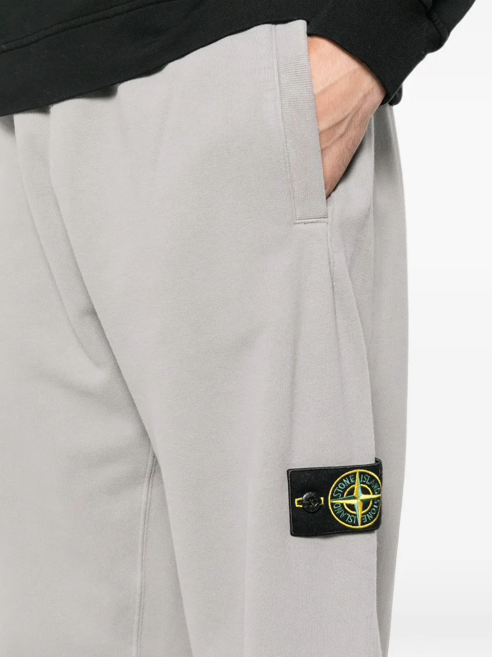 Stone Island Trainingsbroek met logopatch Grijs