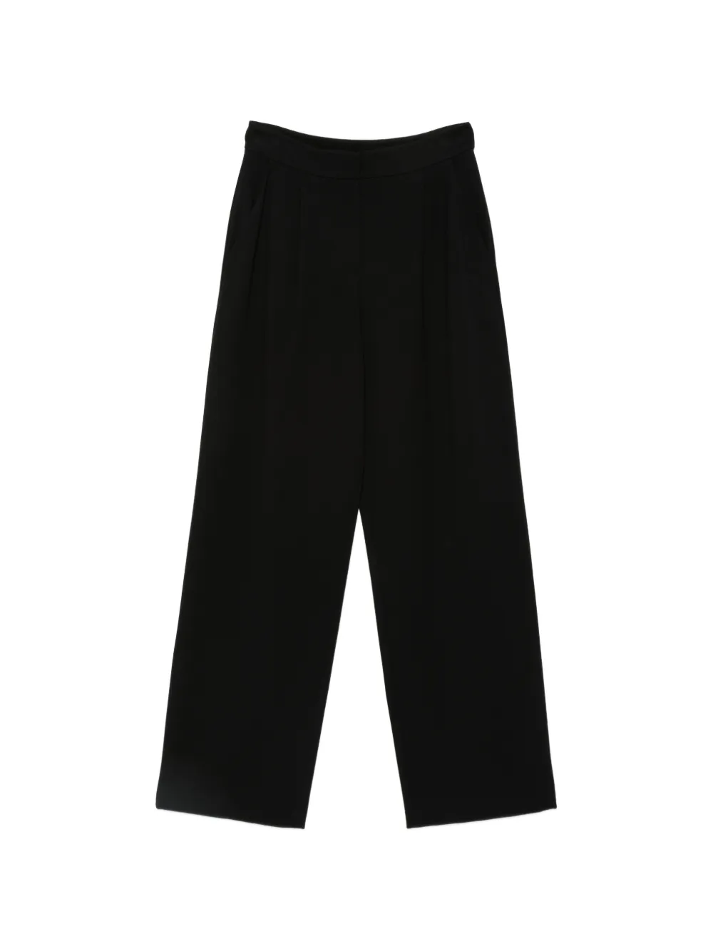 Emporio Armani pleated palazzo pants - Nero