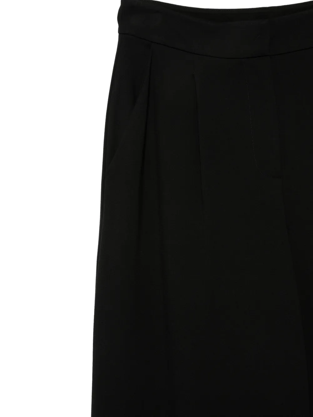 Emporio Armani Palazzo plooibroek Zwart