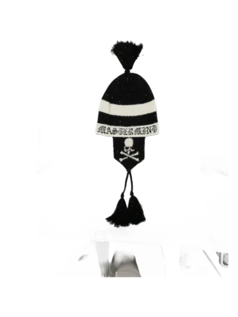 Mastermind Japan skull-print tweed beanie
