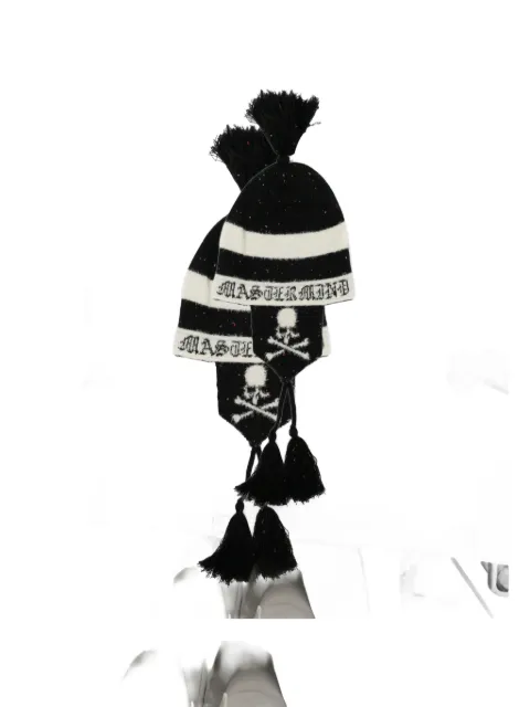 Mastermind Japan skull-print tweed beanie