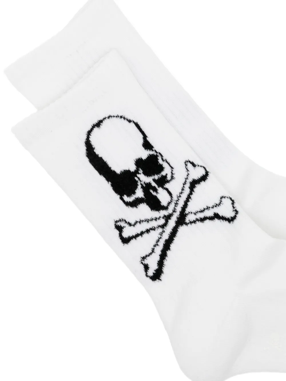 Mastermind Japan Sokken met doodskopprint Wit