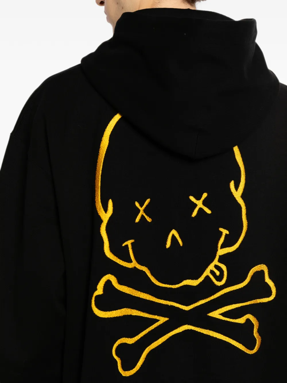 Mastermind Japan Hoodie met geborduurde doodskop Zwart