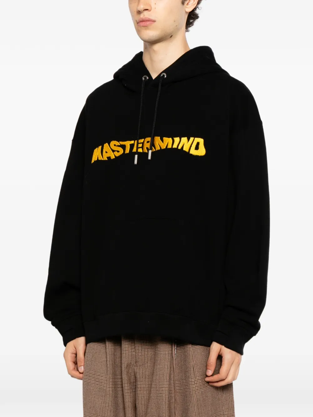 Mastermind Japan Hoodie met geborduurde doodskop Zwart