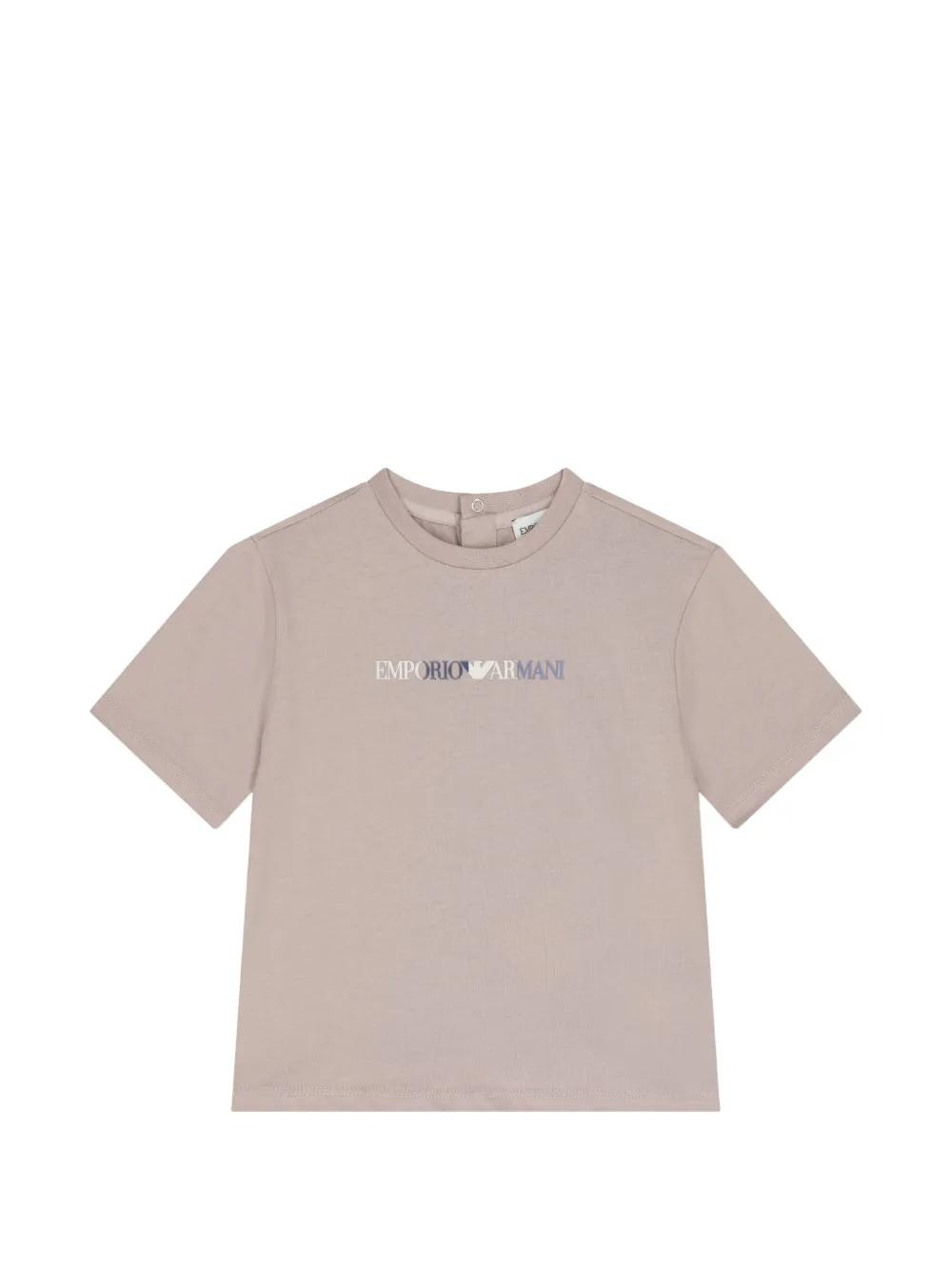 Emporio Armani Kids Drie T-shirts met logoprint Beige