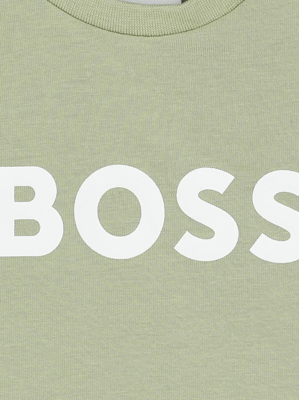 BOSS Kidswear T-shirt met logoprint Groen