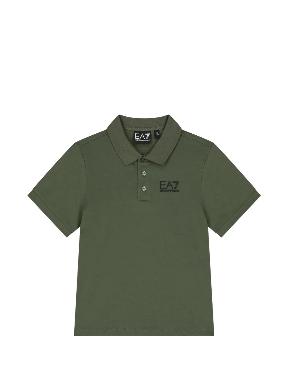 Ea7 Emporio Armani logo-print short-sleeve polo shirt - Verde