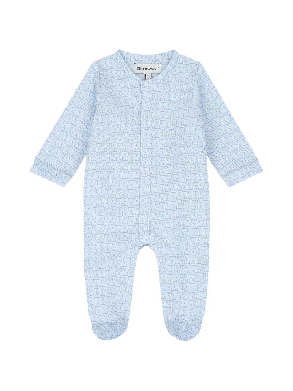 Emporio Armani Kids Romper met logoprint Blauw
