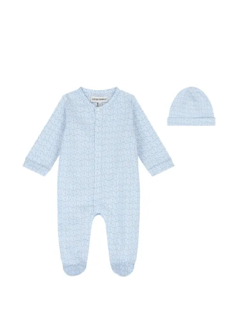 Emporio Armani Kids romper con logo estampado