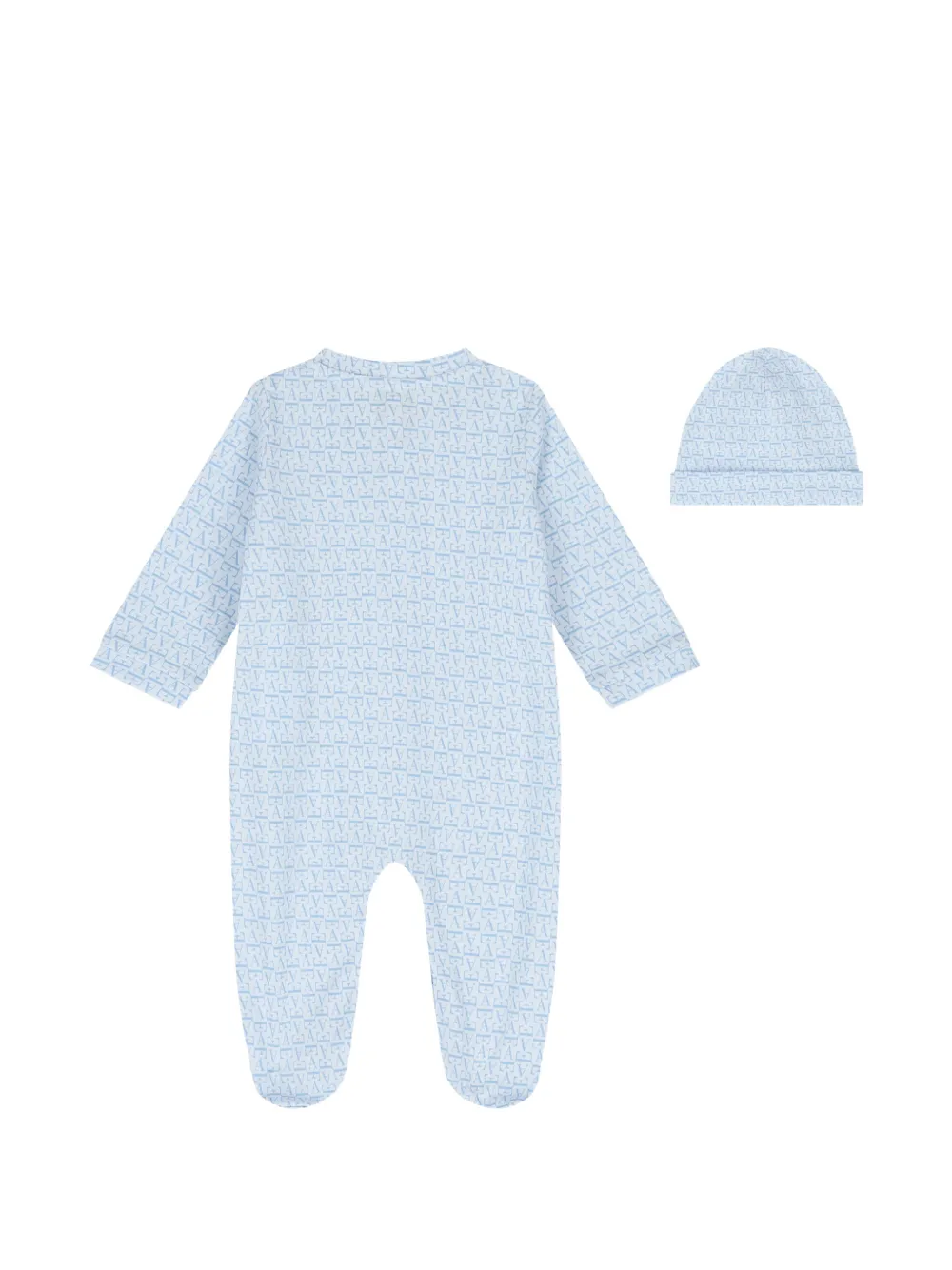 Emporio Armani Kids Romper met logoprint Blauw