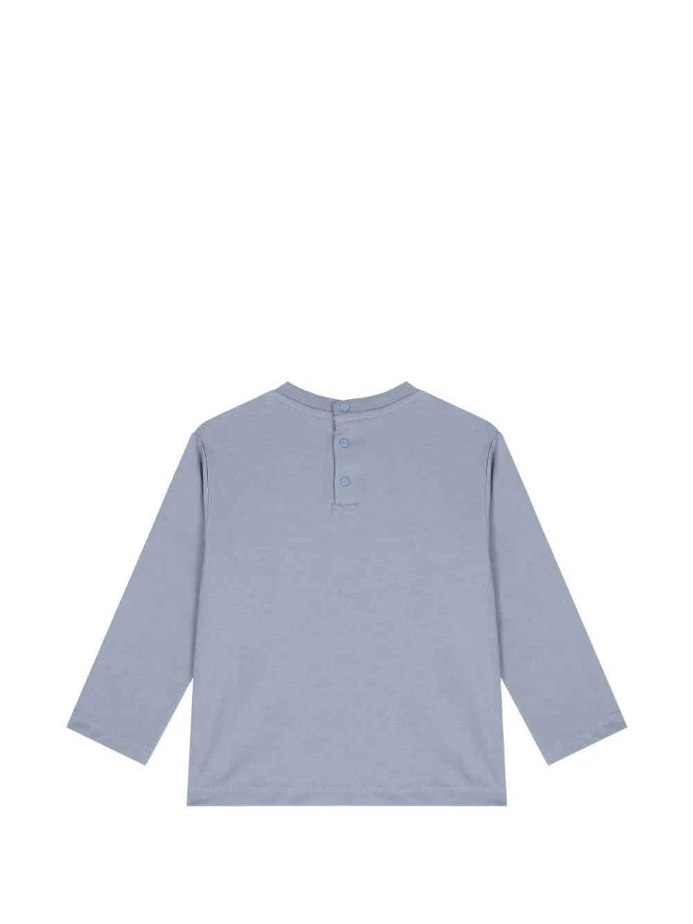 Emporio Armani Kids Twee T-shirts met lange mouwen en logoprint Blauw