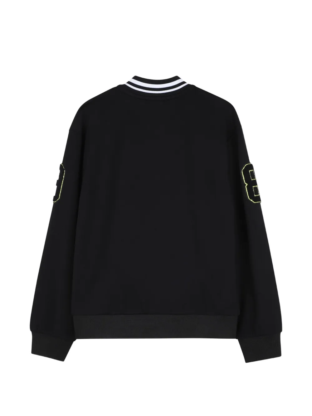 Dkny Kids Sweater met logoprint en rits Zwart