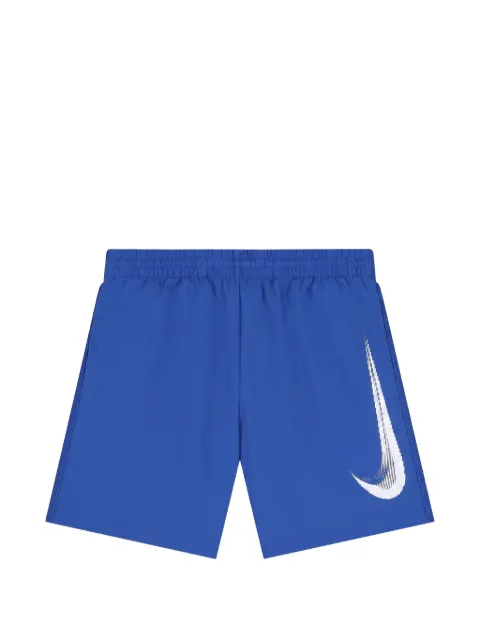 Nike Kids 로고 프린트 메시 패널 쇼츠