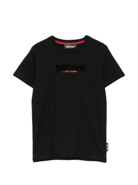 Roberto Cavalli Junior logo-print crew-neck T-shirt