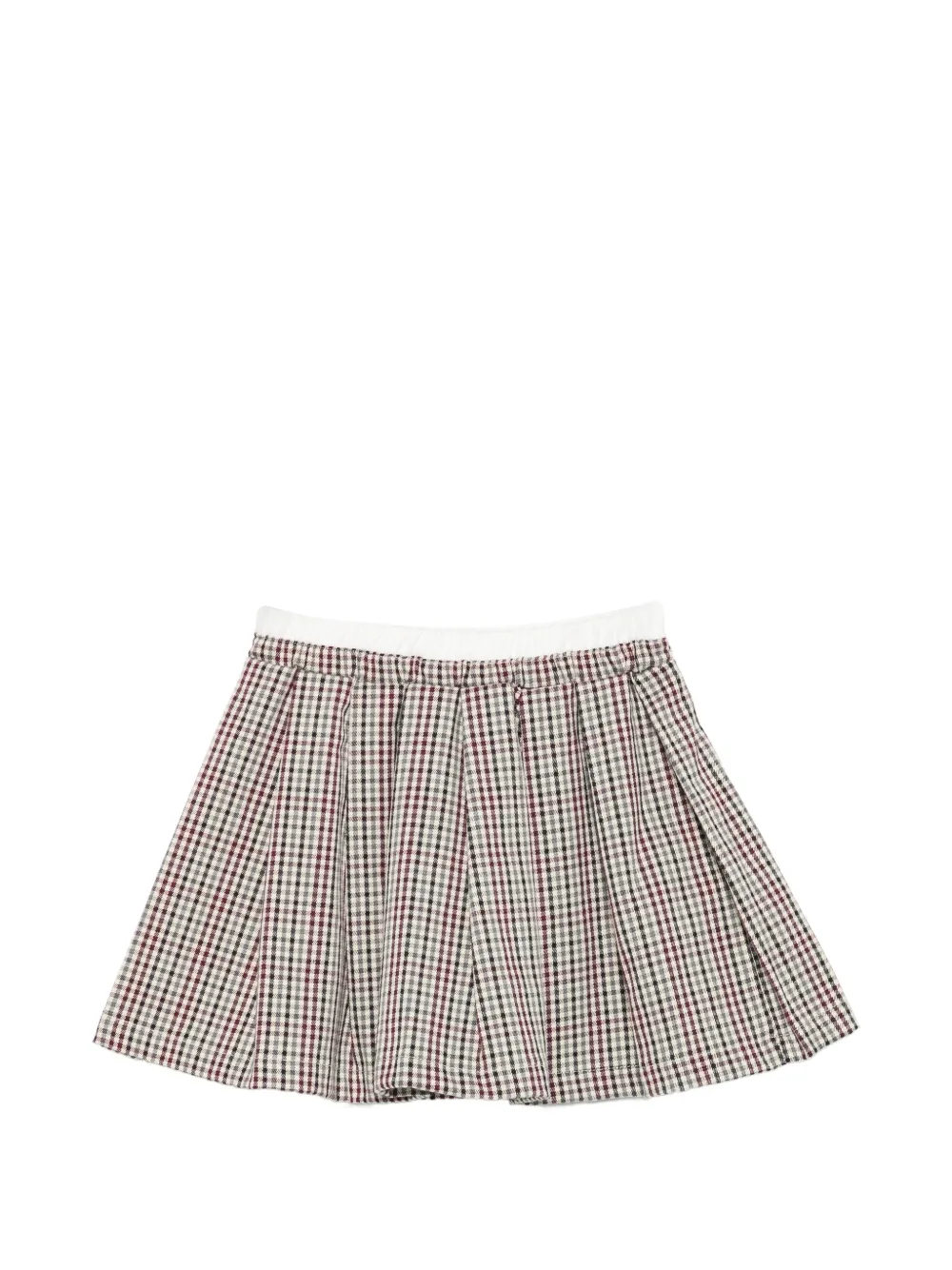 LALALU Geruite plooirok Rood