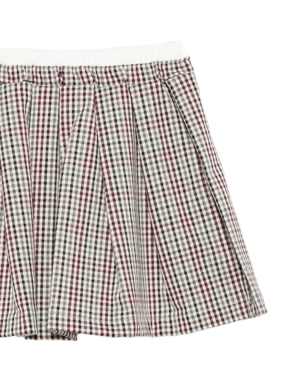 LALALU Geruite plooirok Rood