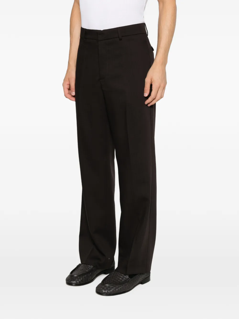 Barena Geplooide pantalon Bruin