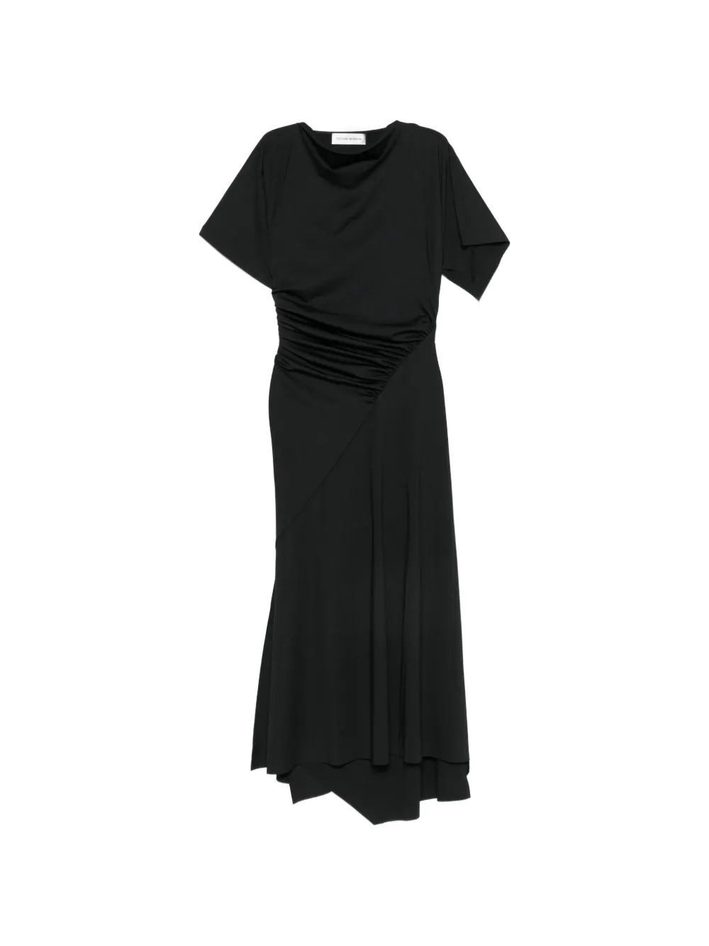 Victoria Beckham gathered asymmetric-hem dress