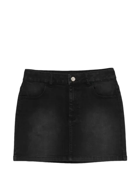 TWINSET Kids faded denim skirt