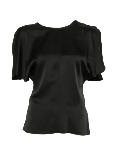 Victoria Beckham top con acabado satinado