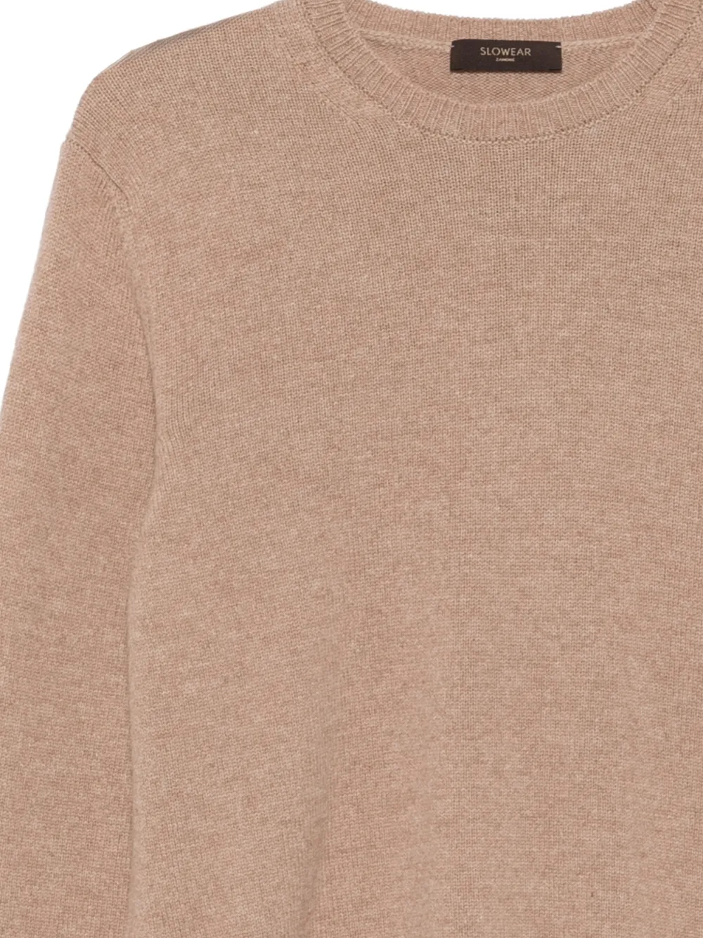 Zanone Fijngebreide trui Beige