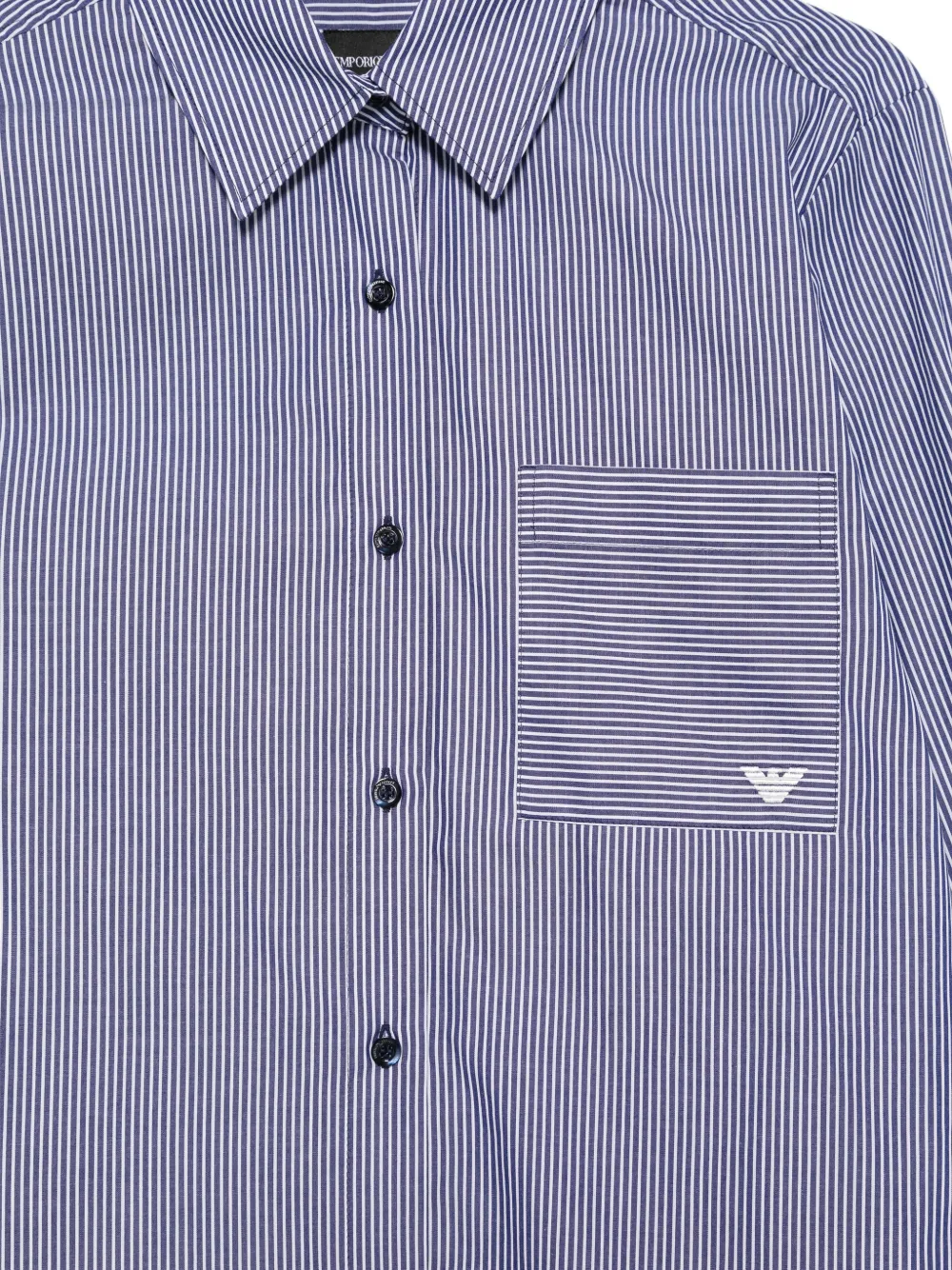 Emporio Armani striped shirt Blauw