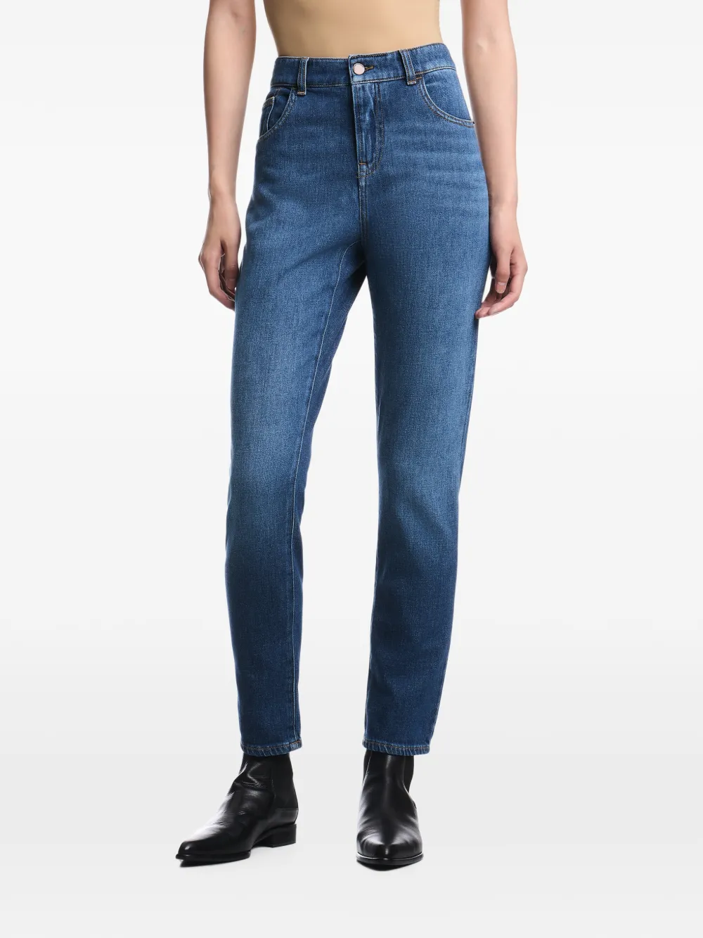 Emporio Armani Straight jeans Blauw