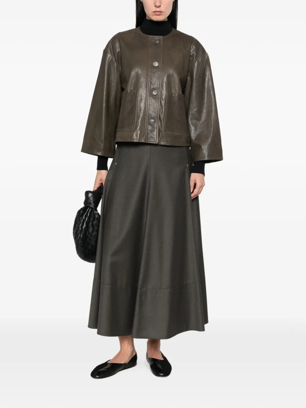 Weekend Max Mara Jack met wijde mouwen en knopen Bruin