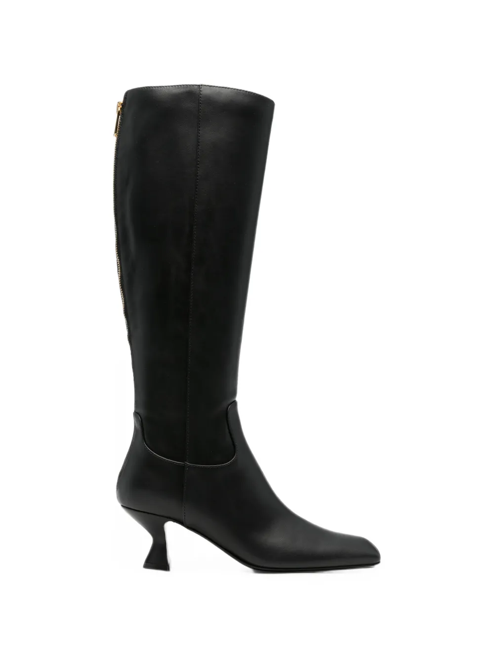 Sergio Rossi rear zip-fastening knee-high boots Zwart