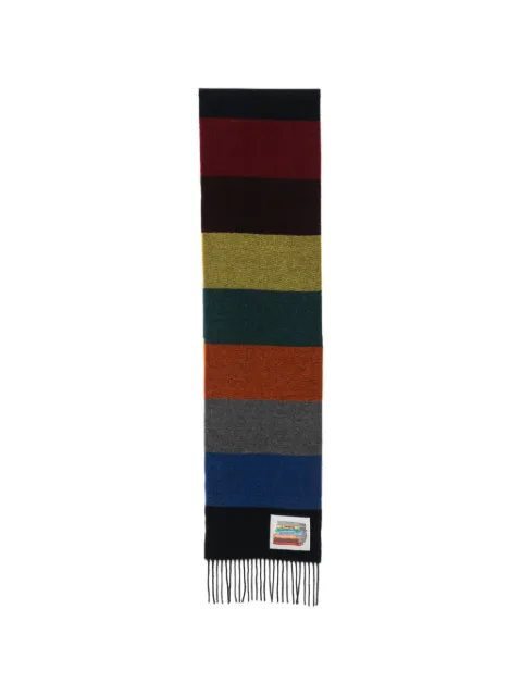 Paul Smith striped fringed scarf