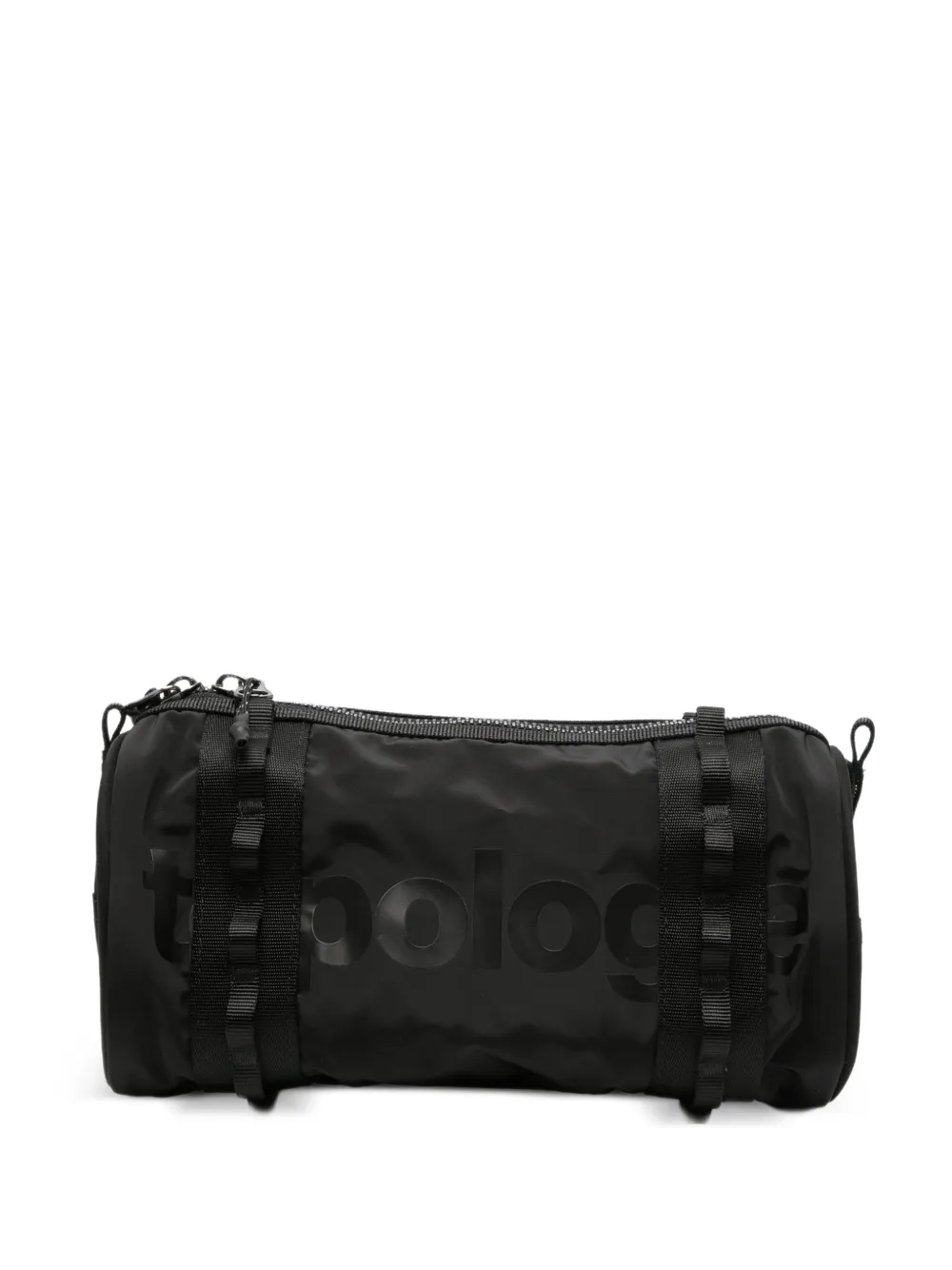 Topologie Clutch cilindrica con logo - Nero